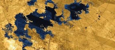 Jezera uhlovodíků na Titanu